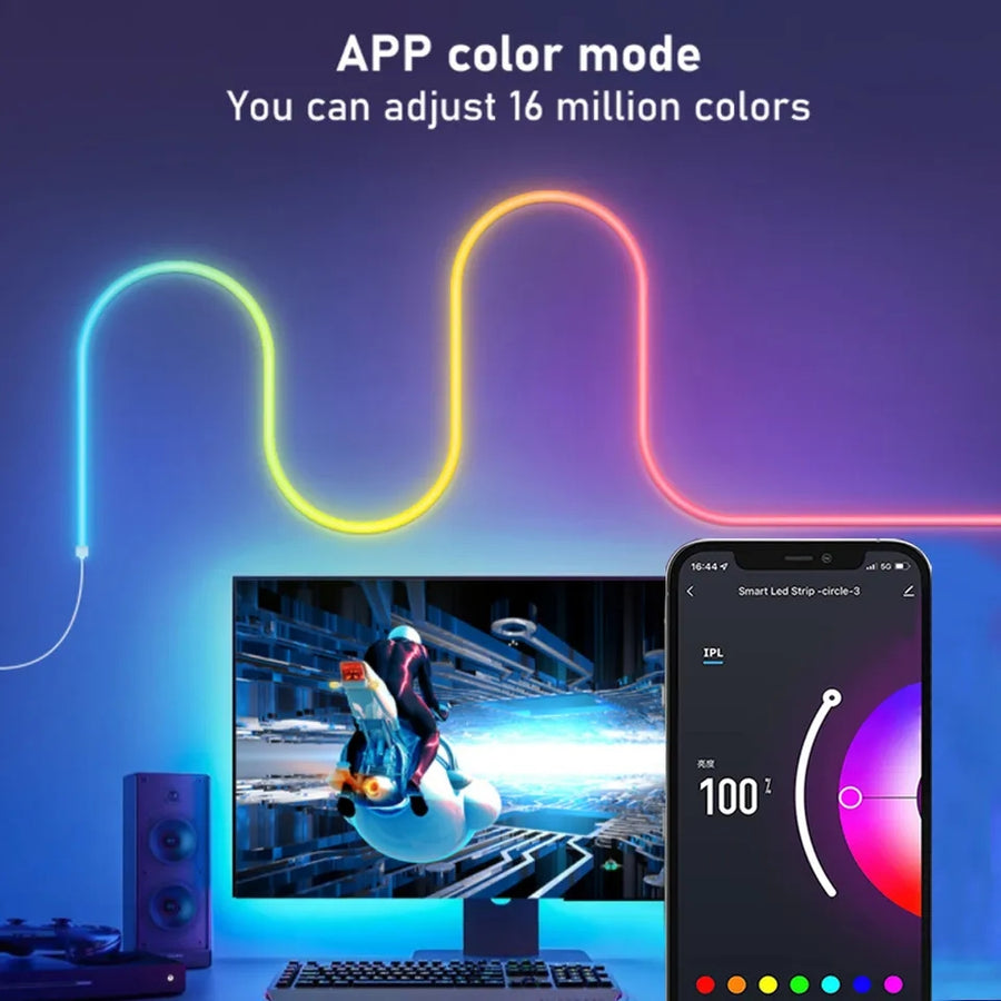RGB Neon Rope Strip Lights