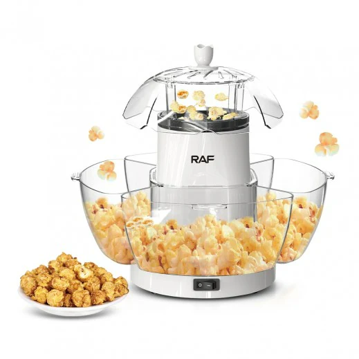 Large Capacity Electric Popcorn Machine with Bowl 1200W R9004
