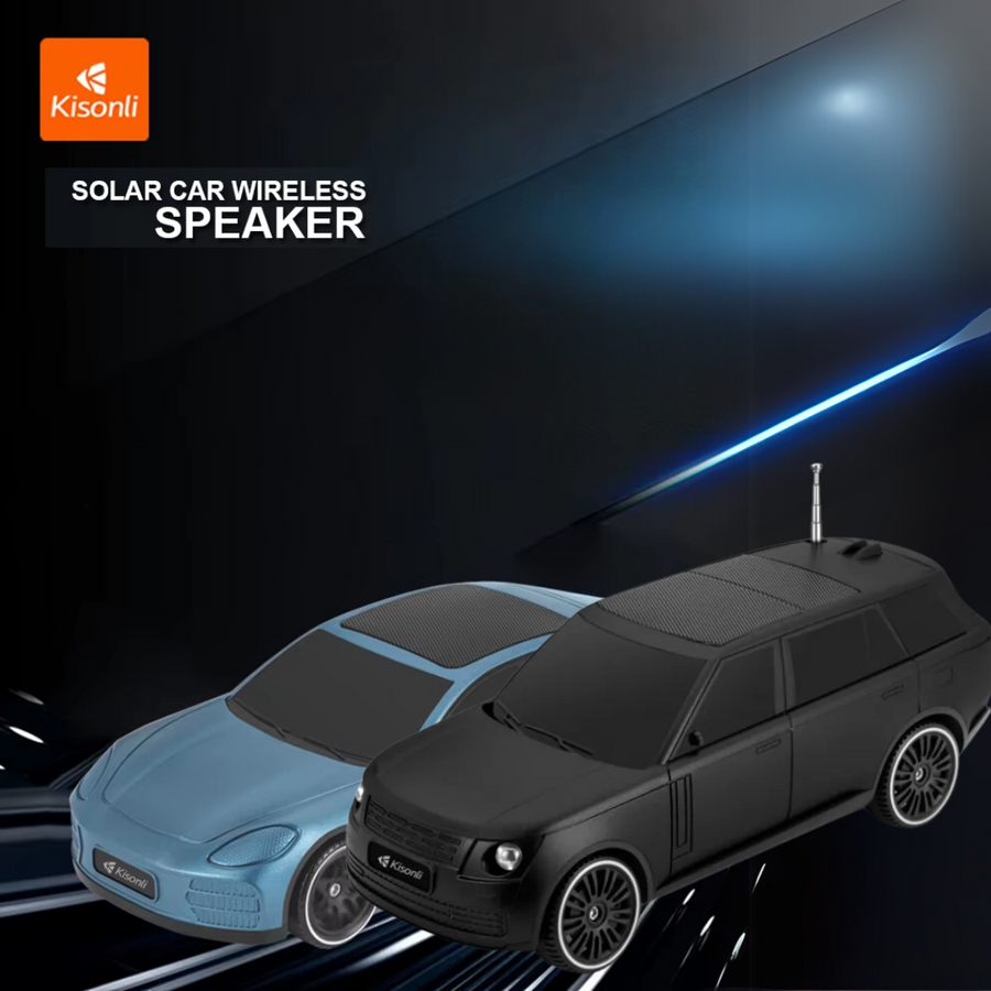 Bluetooth Speaker Car Model Speaker with Solar Charging Functi
