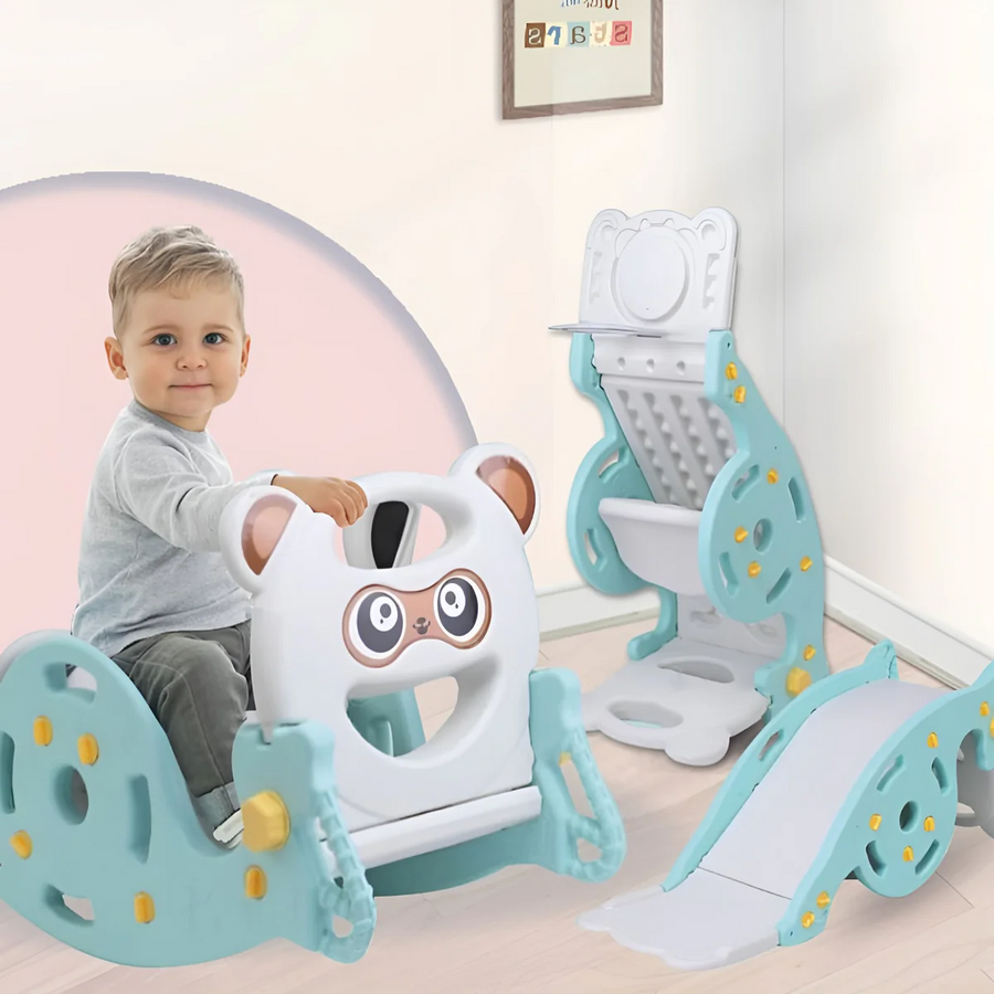 3-in-1 Basketball Swing Slide Playset