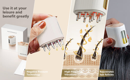 2 in 1 Electric Hair Oil Applicator and Scalp Massager