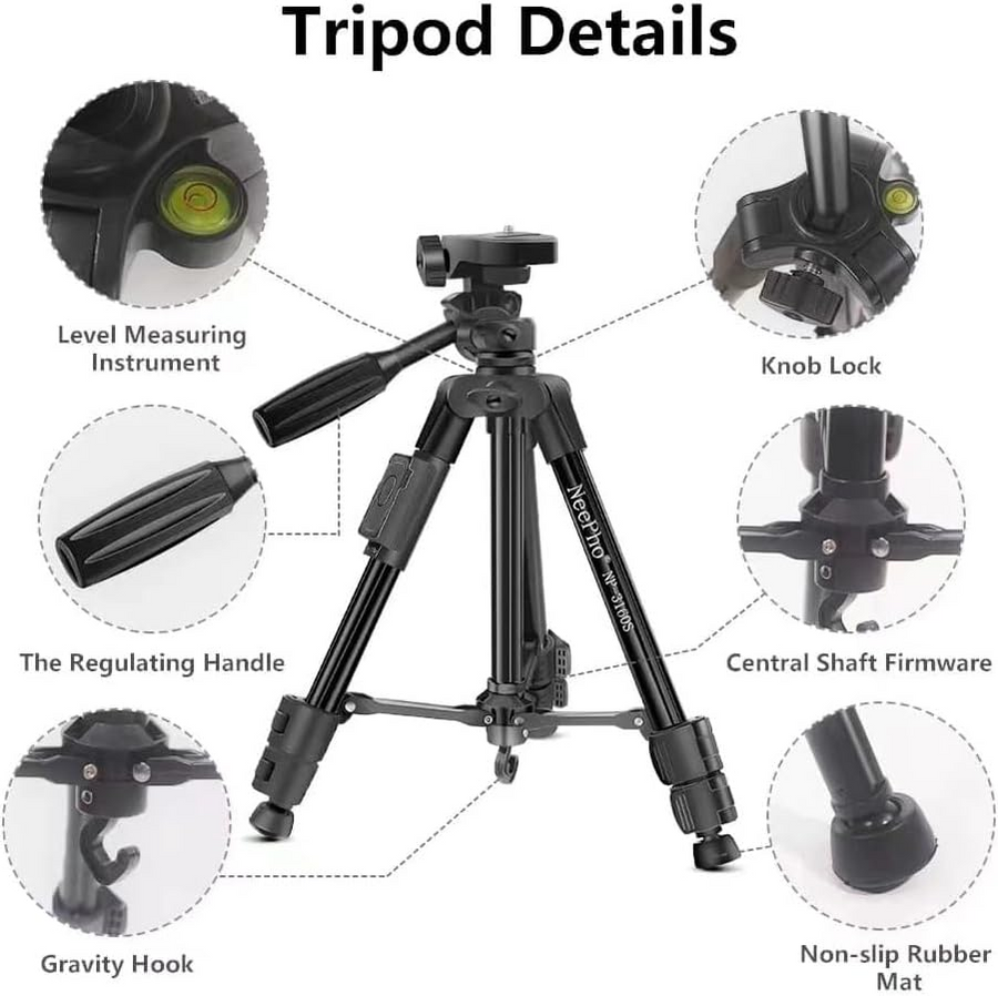 NeePho Extendable Tripod Stand Selfie Stick Multifunction Tripod