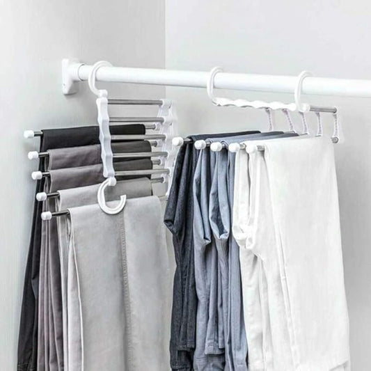 5-in-1 Foldable Clothes Hanger, Space-Saving Clothes Storage Solution