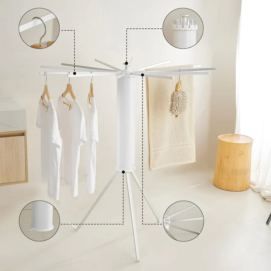 Folding Tripod Clothes Airer