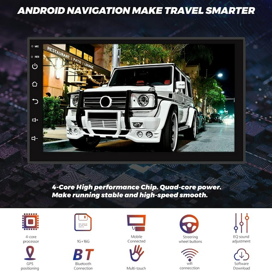 Car Android Screen Stereo 2 Din 7-Inch Monitor