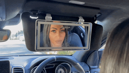 Car Mounted Light (3 colors) Compensating Mirror