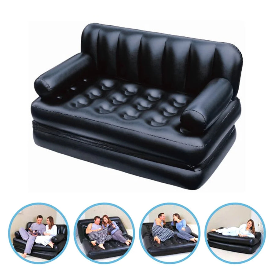 5-In-1 Double Multifunction Inflatable Fashion Air Sofa Queen Double B