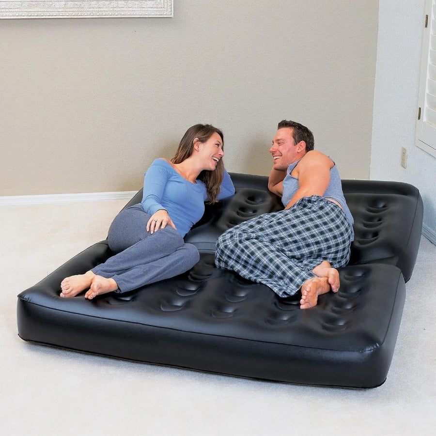 5-In-1 Double Multifunction Inflatable Fashion Air Sofa Queen Double B