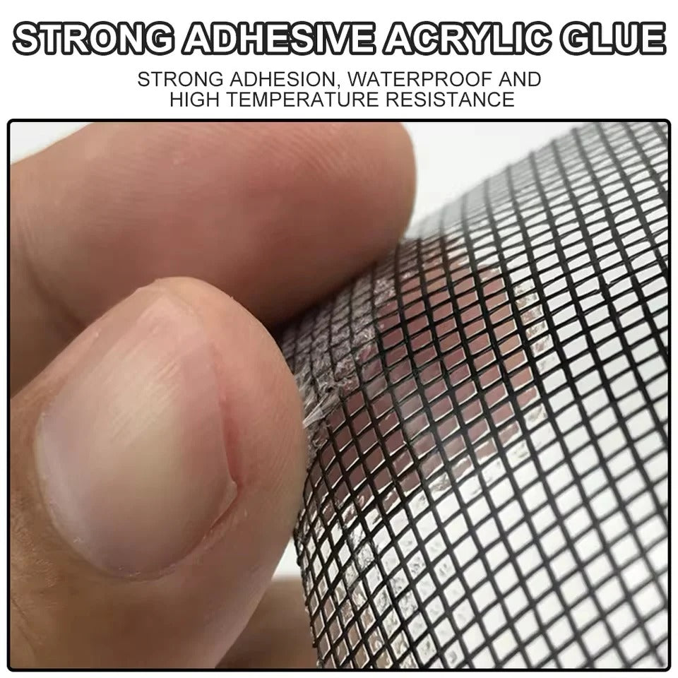 Mosquito Net Repair Tape Strong Self Adhesive Fiberglass Patch Covering Mesh