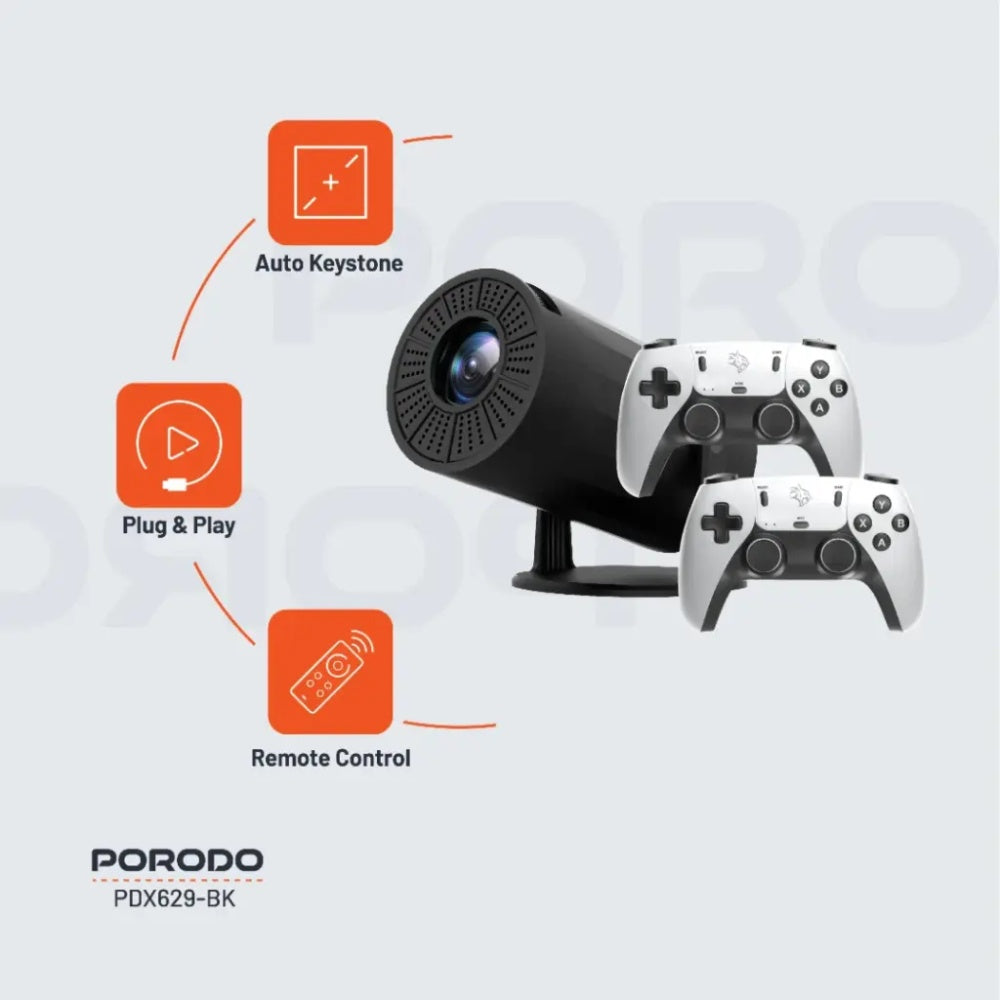 Premium Gaming Projector with Controllers