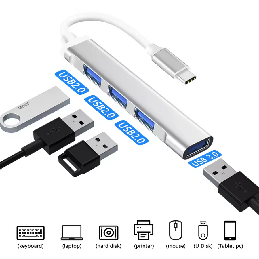 4 Ports USB Hub USB Splitter