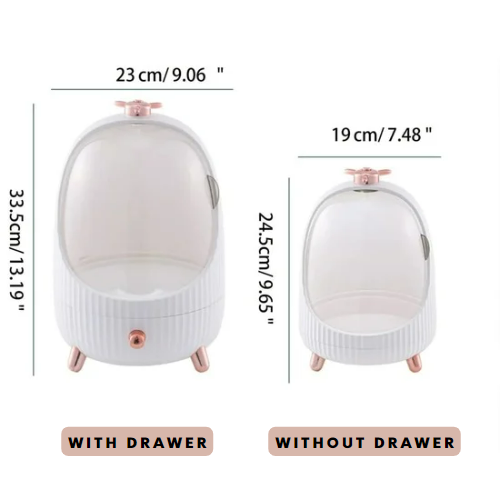 Cosmetic Makeup Storage Box with LED Light