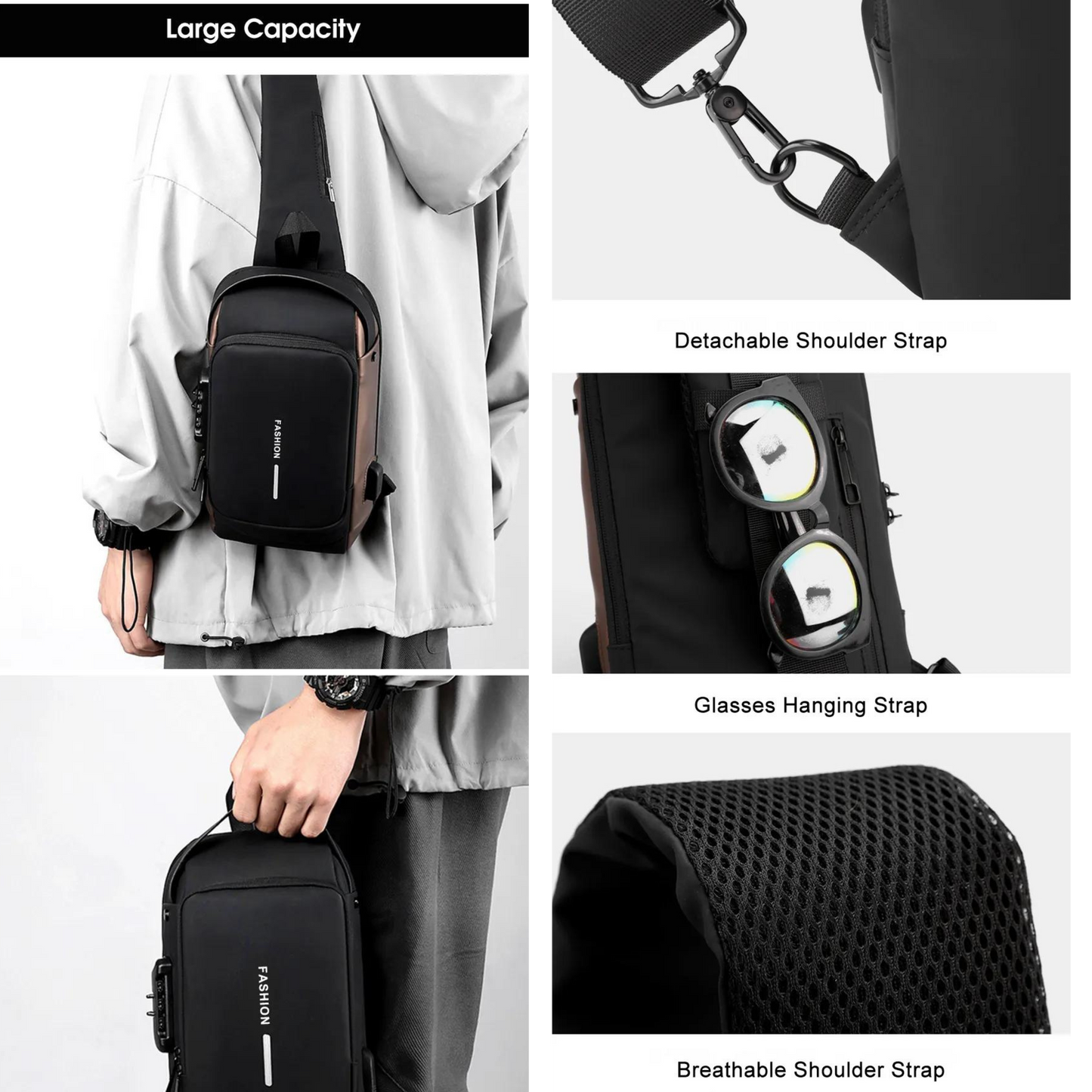 Shoulder Backpack with Code