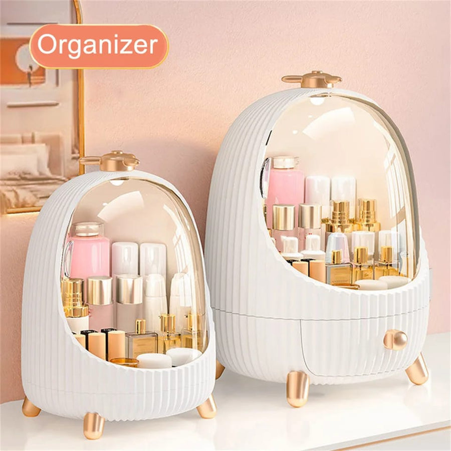 Cosmetic Makeup Storage Box with LED Light