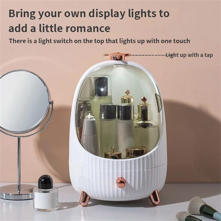 Cosmetic Makeup Storage Box with LED Light