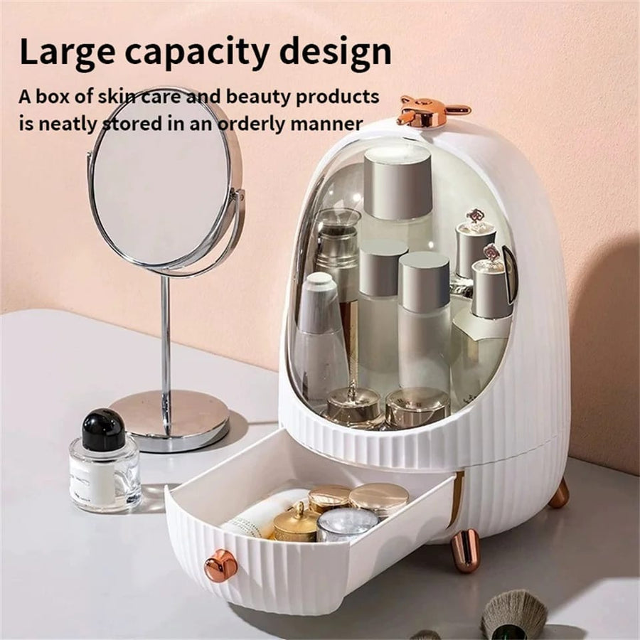 Cosmetic Makeup Storage Box with LED Light