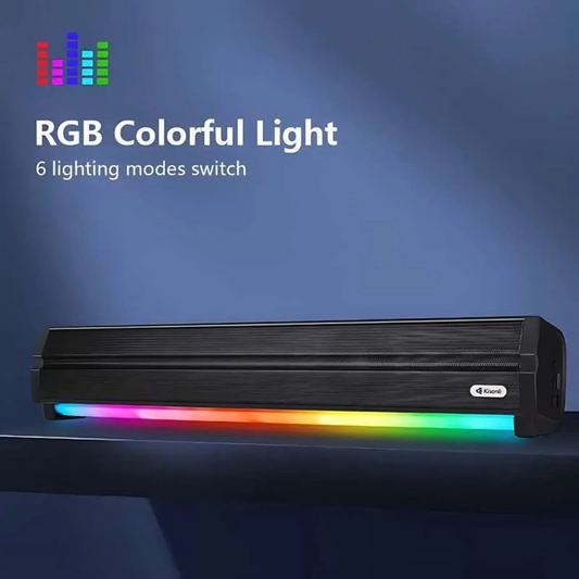 LED-802 RGB Wireless Bluetooth Speaker 5.3 Retro Sound bar