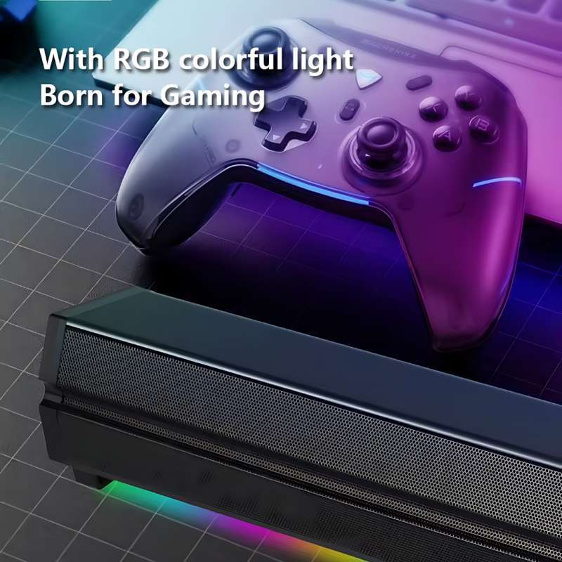 LED-802 RGB Wireless Bluetooth Speaker 5.3 Retro Sound bar