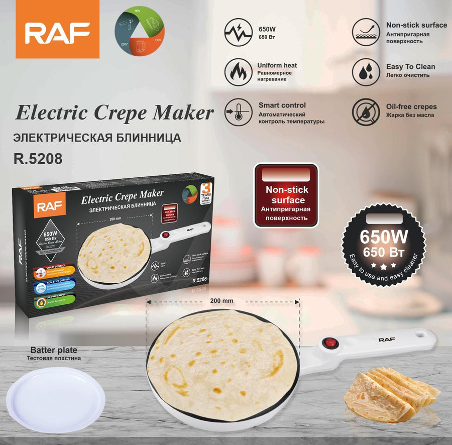 Non-stick Electric Crepe Maker R5208