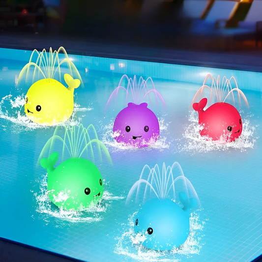 Mini Whale Fountain Bath Toy