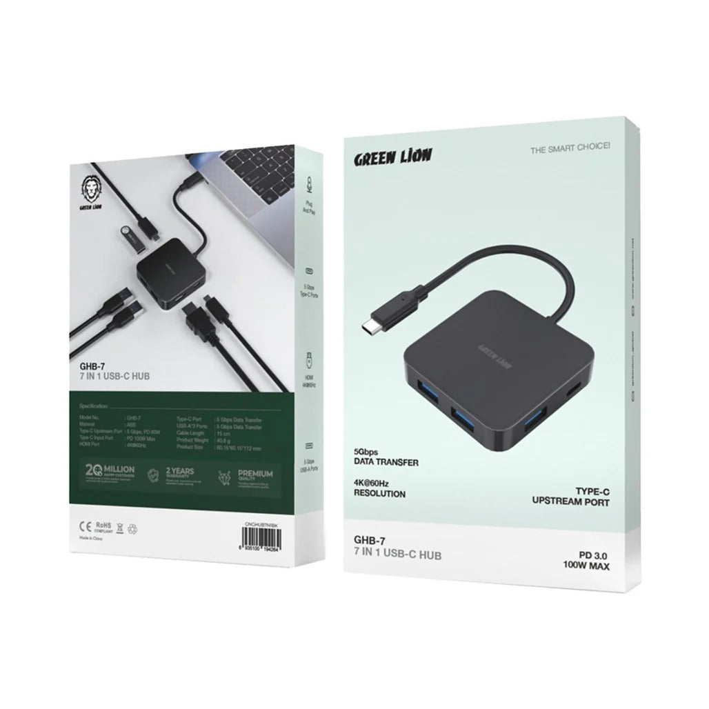 Green Lion GHB-7 7 in 1 USB-C HUB