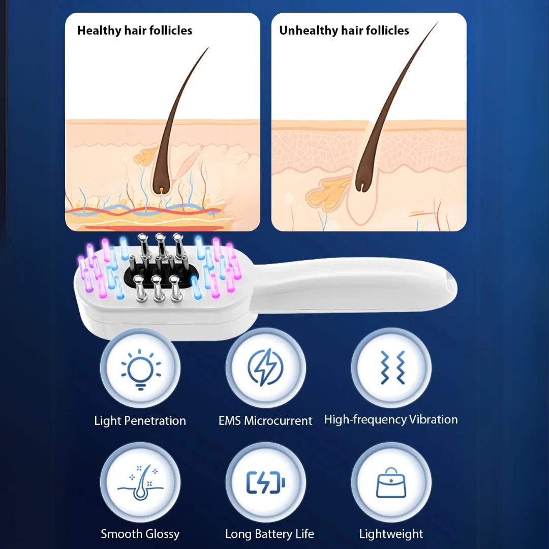 Electric EMS Scalp & Hair Care – LED Therapy