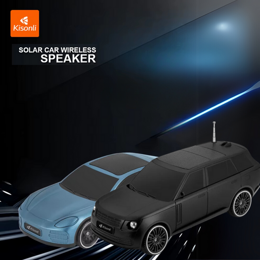 Bluetooth Speaker Car Model Speaker with Solar Charging Functi