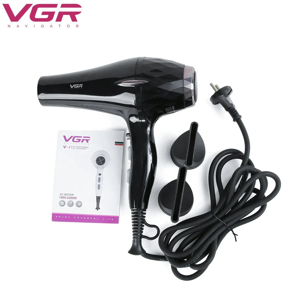 V413 Professional Hair Dryer _ 2200W High Power