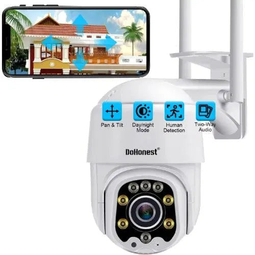 Security Camera Outdoor HD 1080P Wi-Fi IP Cam Pan Tilt 360