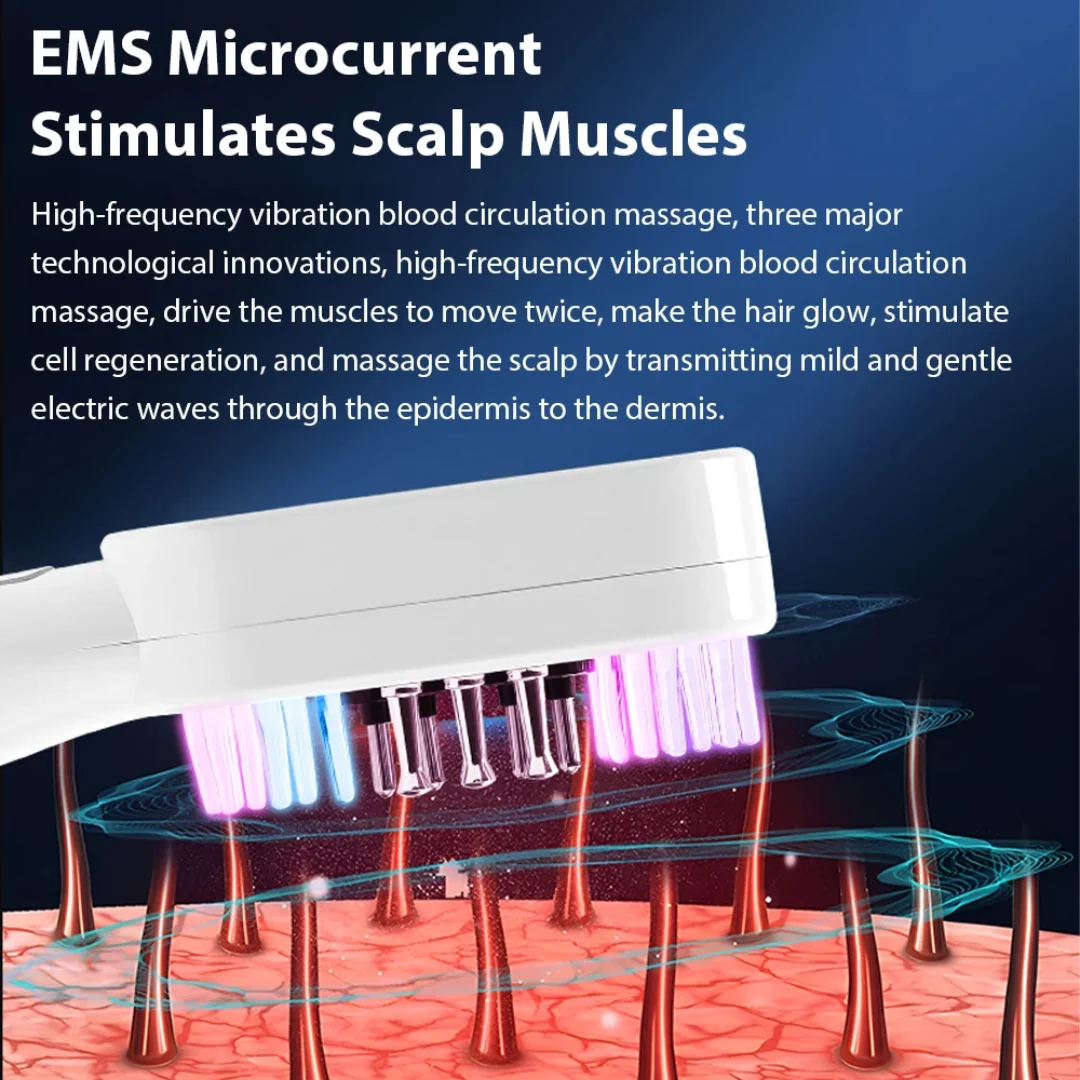 Electric EMS Scalp & Hair Care – LED Therapy