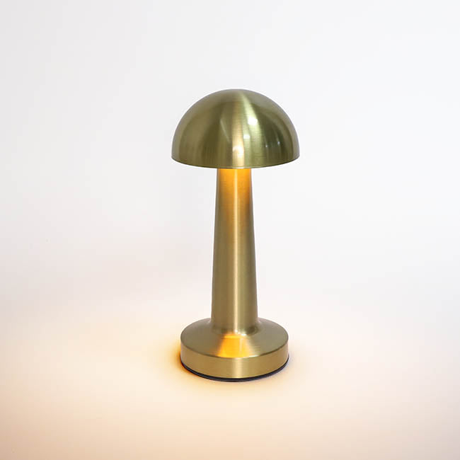 Golden Mushroom Restaurant LED Cordless Table Lamp USB