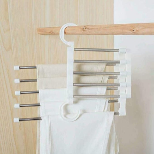 5-in-1 Foldable Clothes Hanger, Space-Saving Clothes Storage Solution