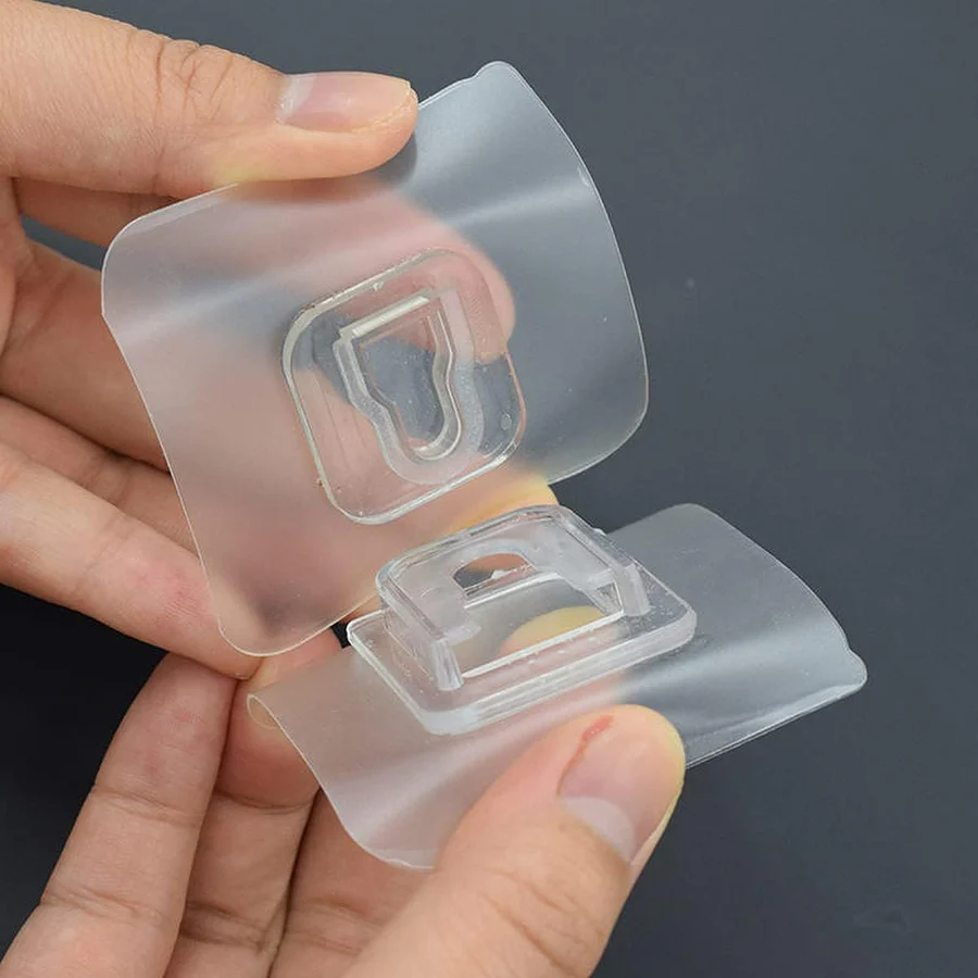 Self Adhesive Hooks Tape (10 Pairs)