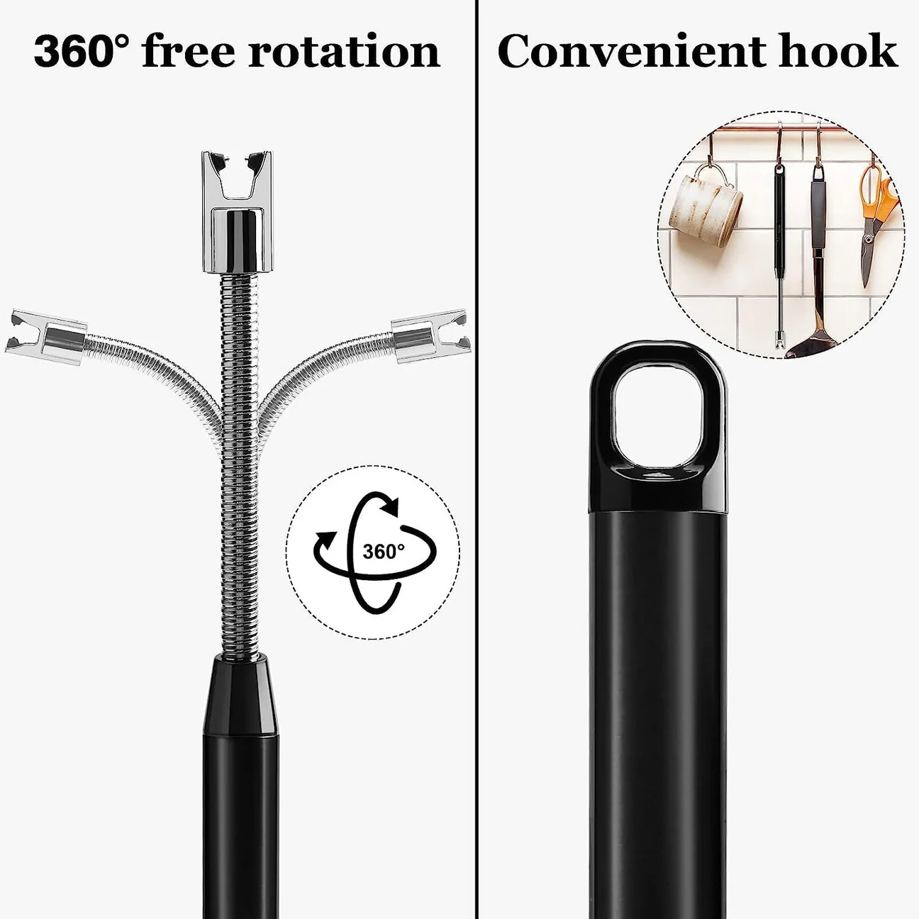 BBQ Lighter with Rechargeable USB Cable with Flexible Goose Neck