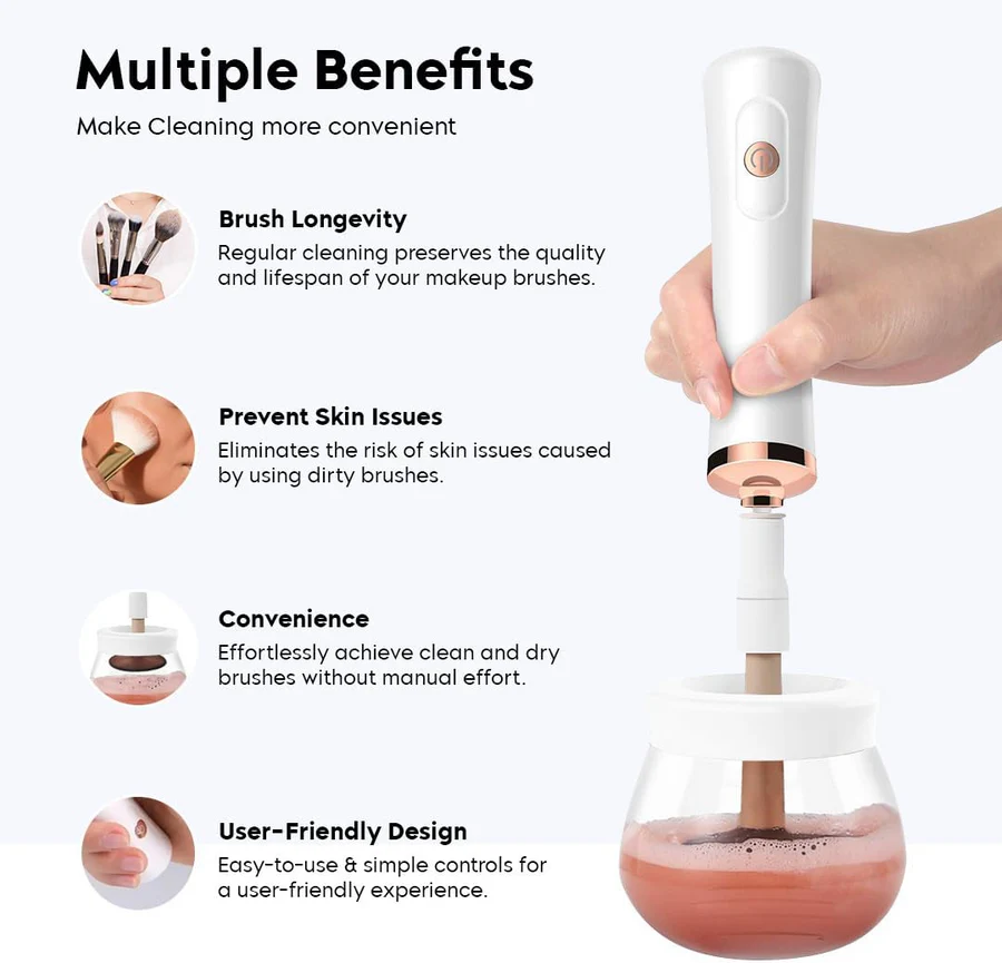 Makeup Brush Cleanser - All Brush Types & Sizes