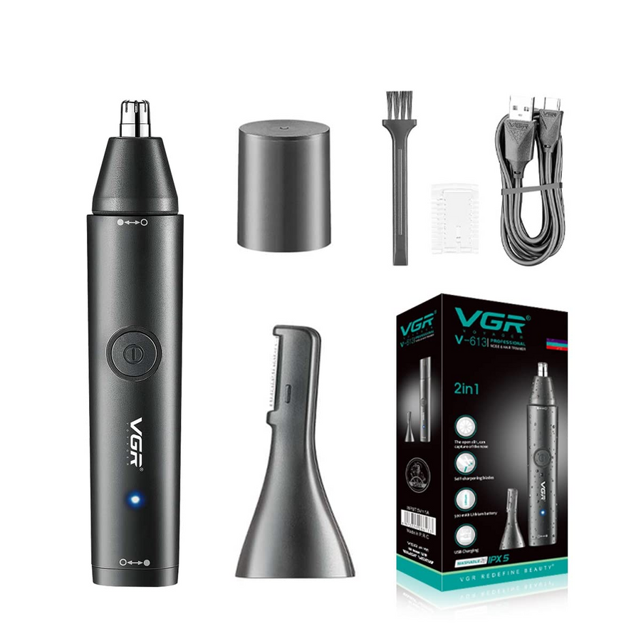 Ear, Nose & Eyebrow Trimmer – USB Rechargeable, Nose Clipper