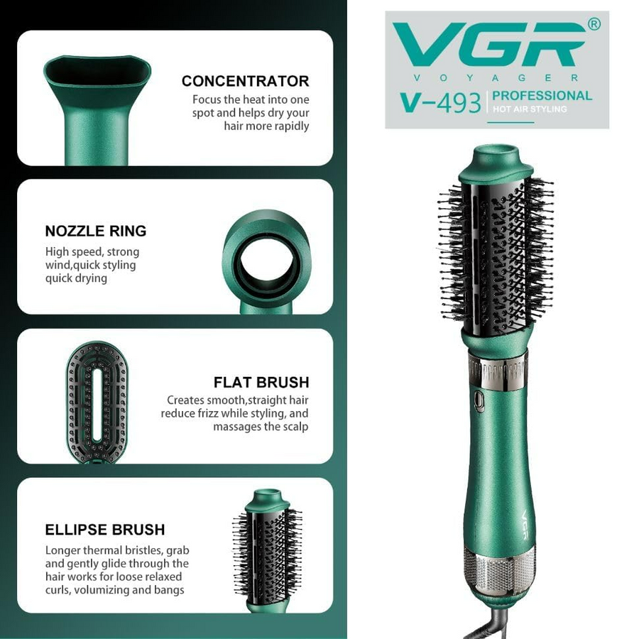 V493 (4 in 1) Hot Air Styler for Women