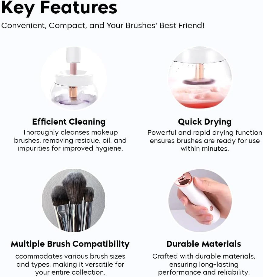 Makeup Brush Cleanser - All Brush Types & Sizes