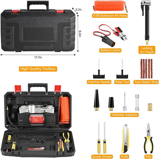 Portable Air Compressor Pump Tire Inflator with Digital Gauge