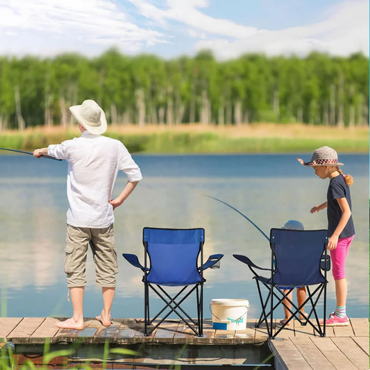 Portable & Foldable Outdoor Camping Chair with Cup Holder