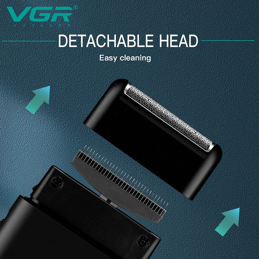 Ultra-Thin Electric Shaver & Beard Trimmer – Rechargeable Razor with USB