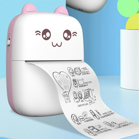 Bluetooth Pocket Mini Printer, For Android & iOS With 1 Free Paper Rol