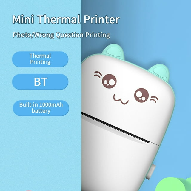 Bluetooth Pocket Mini Printer, For Android & iOS With 1 Free Paper Rol
