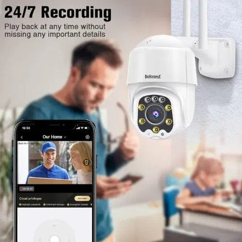 Security Camera Outdoor HD 1080P Wi-Fi IP Cam Pan Tilt 360