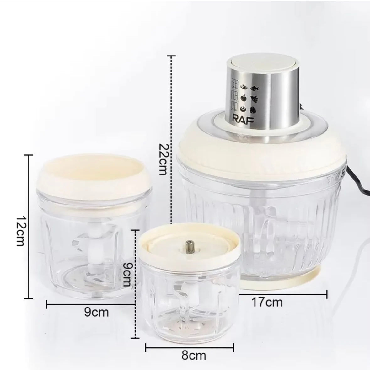 Food Processor 3 in 1 Glass Material R7057