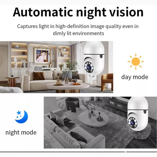 V380 PRO E27 360 Degree LED Light 1080P Wireless Panoramic Home Securi