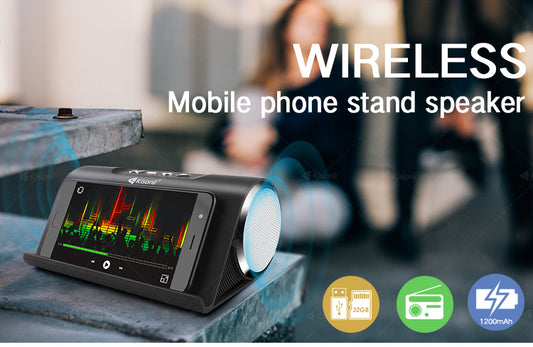 Party Speaker Bluetooth Super Bass Portable Mobile Phone Holder Portable Smart Speaker