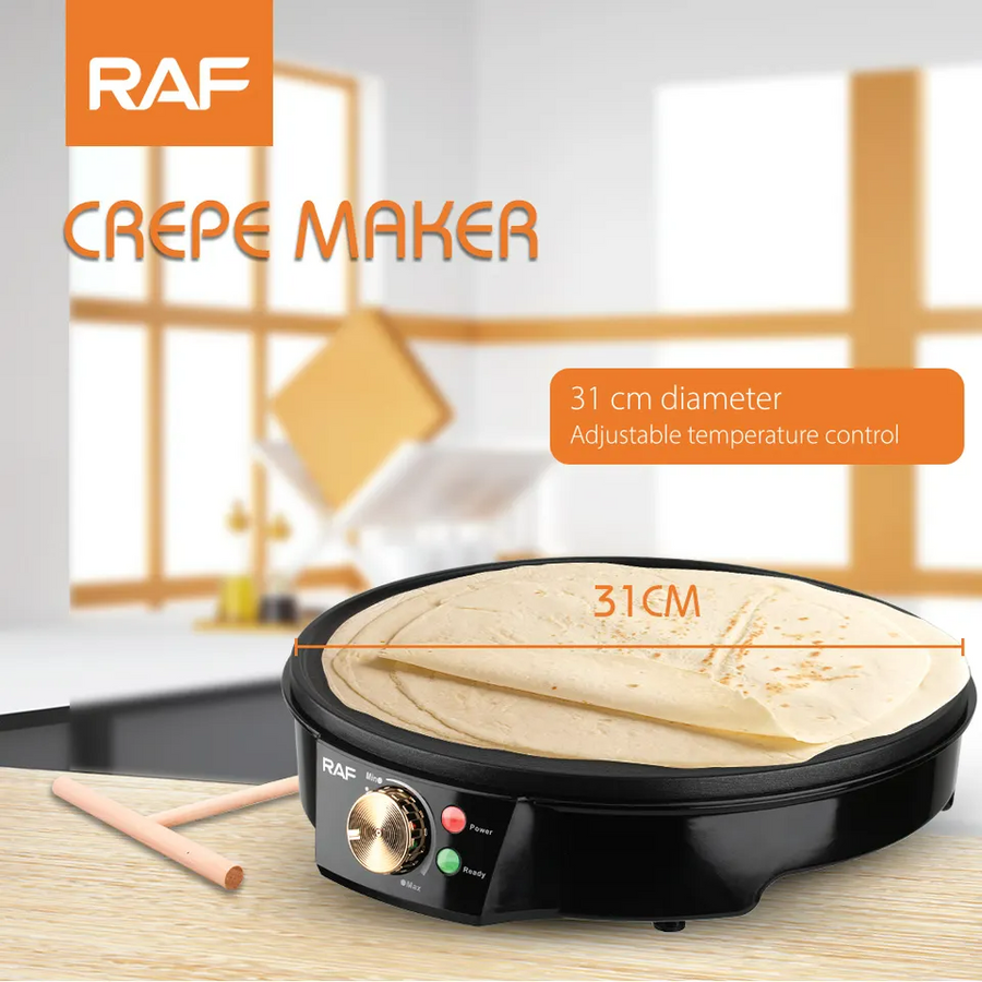 1200W Mini Aluminum Crepe Maker Pan Commercial Pancake Pan Cake Electric R528