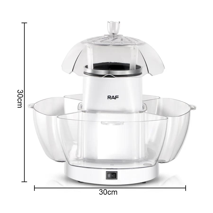 Large Capacity Electric Popcorn Machine with Bowl 1200W R9004