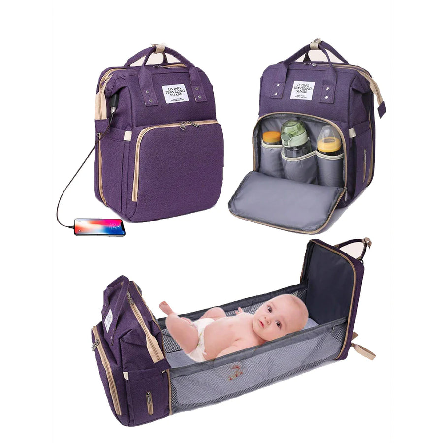 Multi-Functional Diaper Baby Bag Backpack
